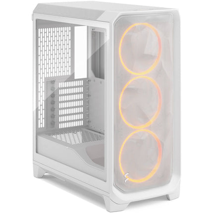Fractal Design Meshify 3 RGB Caja Mid-Tower Blanca con Vidrio Templado y 3 Ventiladores Momentum 14