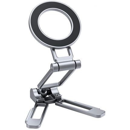 Leofoto PS-5 Soporte para Teléfono Plegable Magnético con Arca compatible Plata