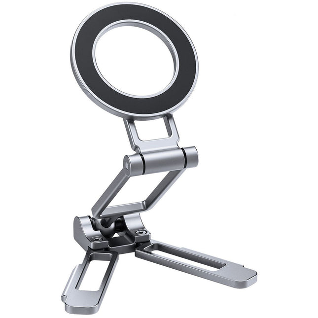 Leofoto PS-5 Soporte para Teléfono Plegable Magnético con Arca compatible Plata