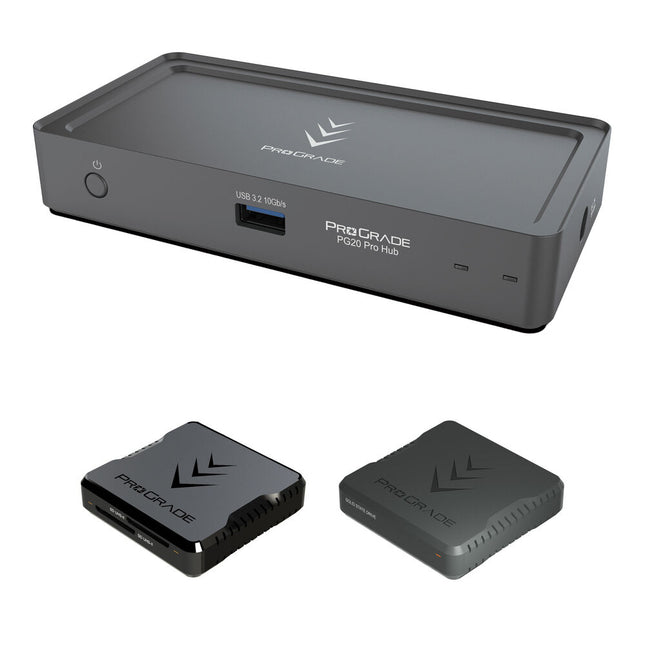 ProGrade Digital PG20 Pro Hub Thunderbolt 4 con lector SDXC y SSD externo 4TB velocidad 4000 MB/s