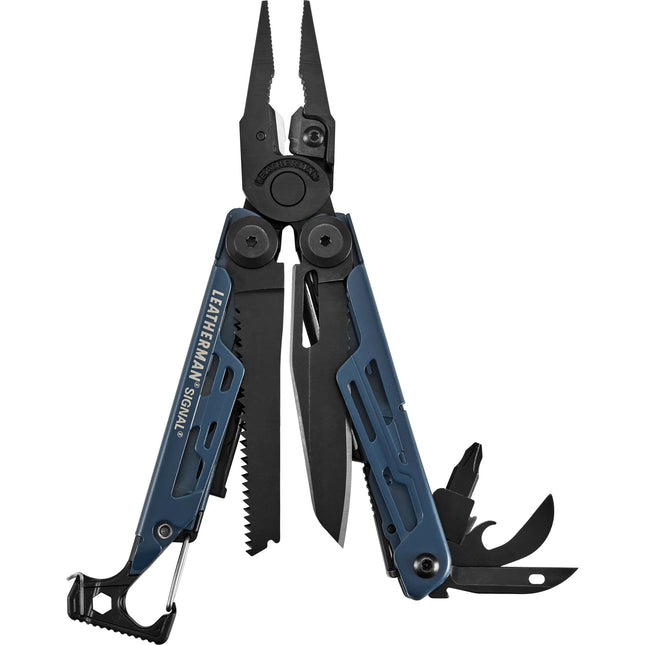Leatherman Signal Herramienta Multiusos Acero Inoxidable 19 Funciones Funda Nylon Negra