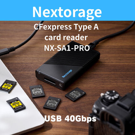 Nextorage NX-SA1PRO Lector de Tarjetas CFexpress 4.0 Tipo A USB4 40 Gb/s 1650 MB/s