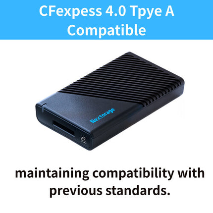 Nextorage NX-SA1PRO Lector de Tarjetas CFexpress 4.0 Tipo A USB4 40 Gb/s 1650 MB/s