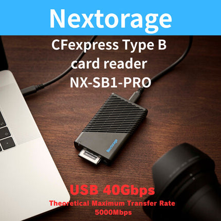 Nextorage NX-SB1PRO Lector de Tarjetas CFexpress 4.0 Type B USB4 40 Gb/s 3300 MB/s