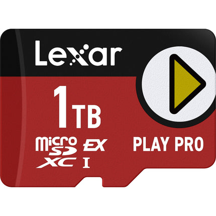 Lexar 1TB PLAY PRO microSDXC tarjeta de memoria 900MBs lectura 600MBs escritura