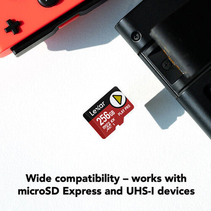 Lexar 256GB PLAY PRO microSDXC Express Tarjeta de Memoria 900MBs Lectura 600MBs Escritura