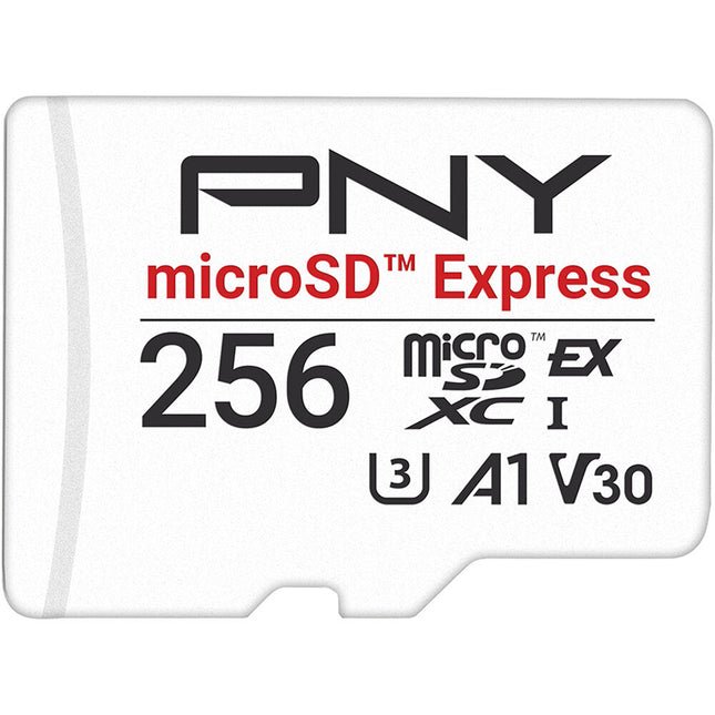PNY 256GB microSD Express Tarjeta de Memoria 890MB/s Lectura 750MB/s Escritura