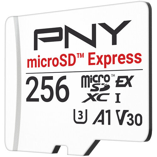 PNY 256GB microSD Express Tarjeta de Memoria 890MB/s Lectura 750MB/s Escritura
