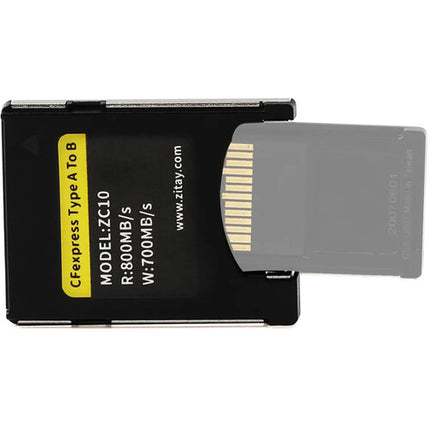 ZITAY Adaptador Tarjeta CFexpress Tipo A a B Velocidad 800 MB/s Lectura 700 MB/s Escritura