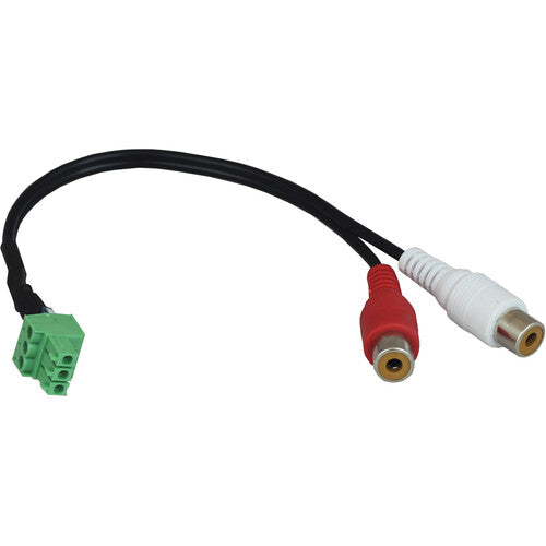 AVPro Edge cable de extracción de audio 3-Pin Phoenix a 2 RCA hembra analógico estéreo