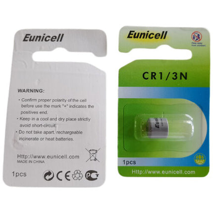 Eunicell CR1/3N Batería de Litio 3V 170mAh Resistente a Fugas