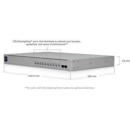 Ubiquiti Pro XG 10 Switch de Red Gestionado 10 Puertos 10G PoE 4 400W Rackmount