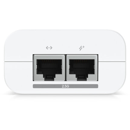 Ubiquiti 2.5G Adaptador PoE+ 30W con montura de pared y protección avanzada