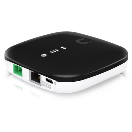 Ubiquiti UISP Fiber XG Unidad de Red Óptica 10G XGS-PON 2.5G 12.43 Millas Montaje Pared