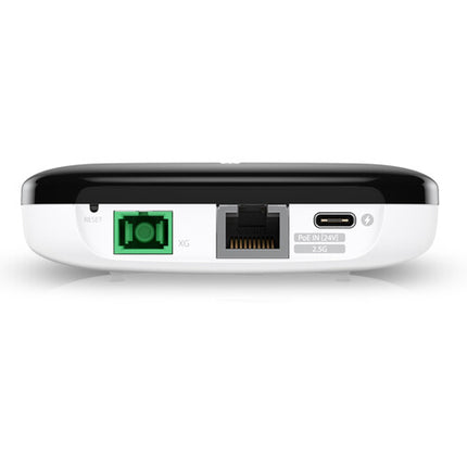 Ubiquiti UISP Fiber XG Unidad de Red Óptica 10G XGS-PON 2.5G 12.43 Millas Montaje Pared