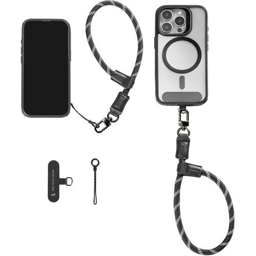 SmallRig FilMov Correa de Muñeca para Teléfono Negra Ajustable de Nylon