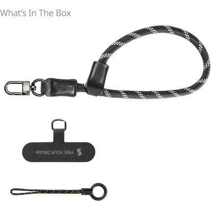 SmallRig FilMov Correa de Muñeca para Teléfono Negra Ajustable de Nylon