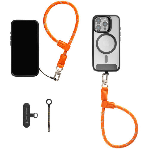 SmallRig FilMov Correa de Muñeca para Teléfono Ajustable de Nylon Naranja