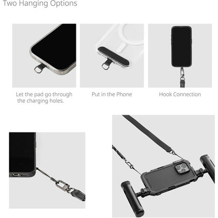 SmallRig FilMov Correa de Hombro para Teléfono Negro Nylon Ajustable