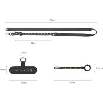 SmallRig FilMov Correa de Hombro para Teléfono Negro Nylon Ajustable