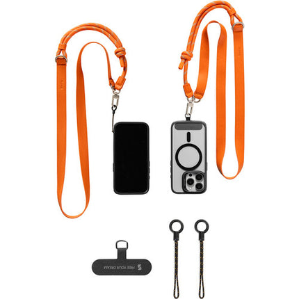 SmallRig FilMov Correa de Hombro para Teléfono Nylon Ajustable Naranja
