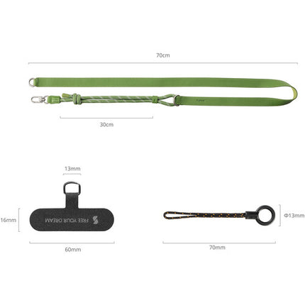 SmallRig FilMov Correa para Hombro Ajustable para Teléfono Verde Nylon