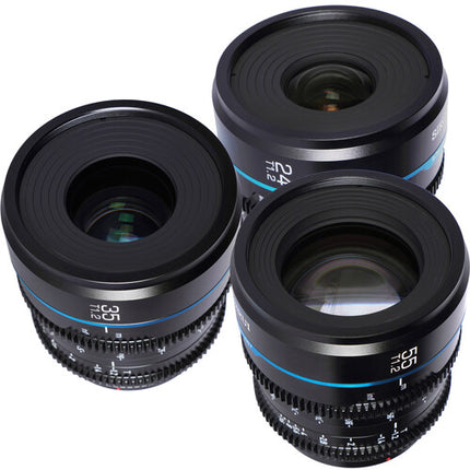 Sirui Night Walker T1.2 S35 Juego de 3 lentes cine 24 35 55mm Funda