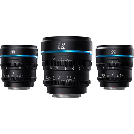 Sirui Night Walker T1.2 S35 Juego de 3 lentes cine 24 35 55mm Funda