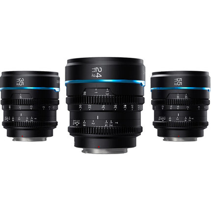 Sirui Night Walker T1.2 S35 Set de 3 lentes cine 24 35 55mm Leica L con estuche