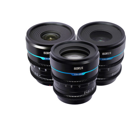Sirui Night Walker T1.2 S35 Set de 3 lentes cine 24 35 55mm Leica L con estuche