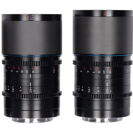 Sirui Saturn T2.9 Set de 2 Lentes Anamórficas Full Frame 50 y 75mm Carbono