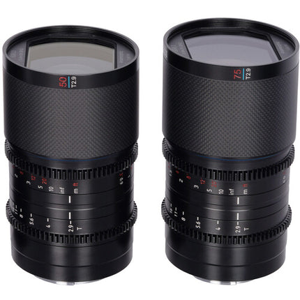 Sirui Saturn T2.9 Set de 2 Lentes Anamórficas Full Frame 50 y 75mm Carbono
