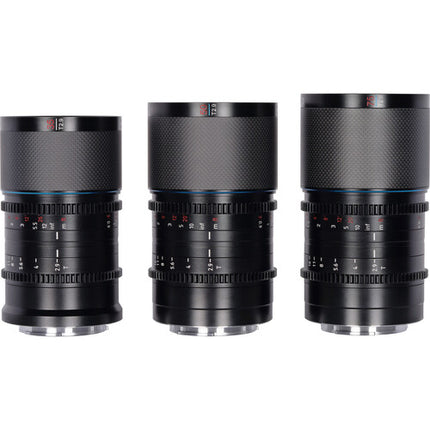 Sirui Saturn T2.9 1.6x Juego de 3 Lentes Anamórficos 35 50 75mm con Estuche Carbono