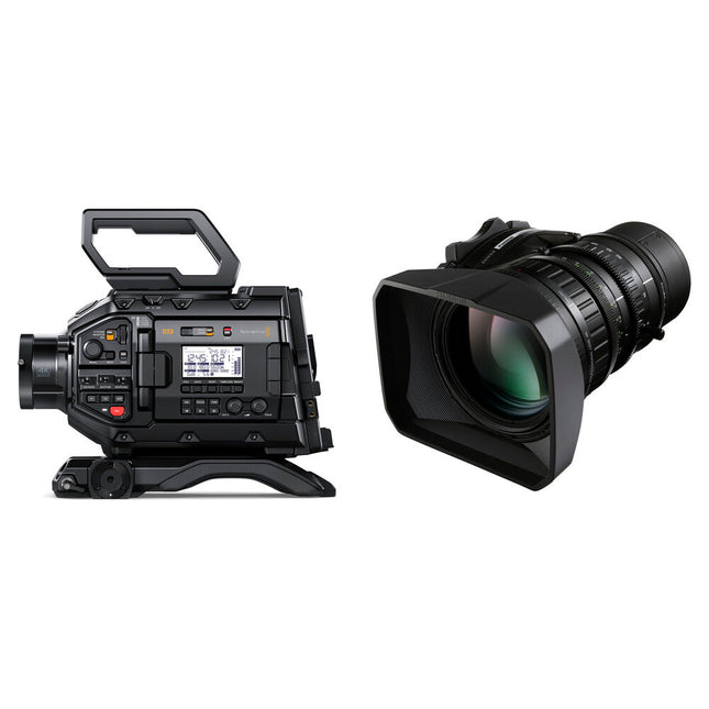 Blackmagic Design URSA Broadcast G2 Cámara con lente Fujinon 18-128mm T1.9-T2.8 16x zoom
