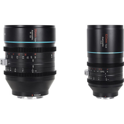 Sirui T2.9 1.6x Set de lentes anamórficas 35 y 100mm Full-Frame montura RF