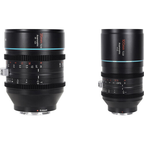 Sirui T2.9 1.6x Set de lentes anamórficas 35 y 100mm Full-Frame montura RF