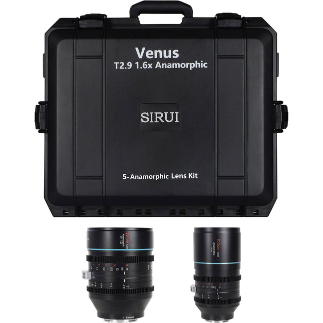 Sirui T2.9 1.6x Set de lentes anamórficas 35 y 100mm Full-Frame montura RF