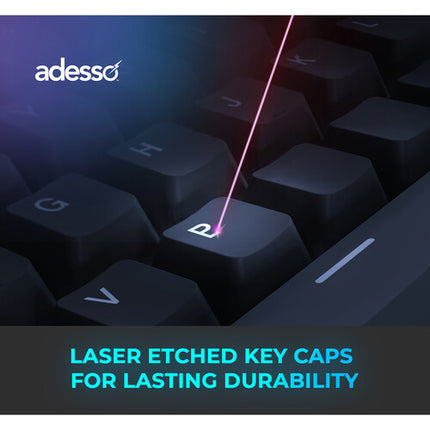 Adesso EasyTouch 1300 Teclado Mecánico Inalámbrico RGB 3000mAh