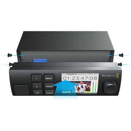 Blackmagic Design Teranex Mini Convertidor SDI 12G a Analógico 4K PoE Rack 1U