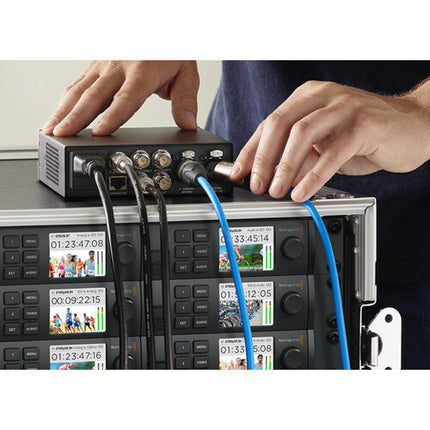 Blackmagic Design Teranex Mini Convertidor SDI 12G a Analógico 4K PoE Rack 1U
