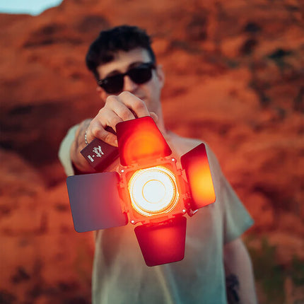Zhiyun MOLUS X100 RGB Luz de Bolsillo 2720 Lux 3200K con Reflector y Adaptador 120W
