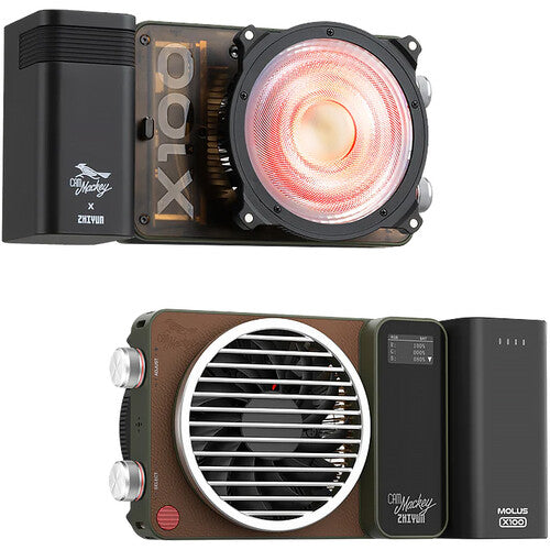 Zhiyun MOLUS X100 RGB Pro Luz portátil RGB 2720 Lux 3200K incl Accesorios