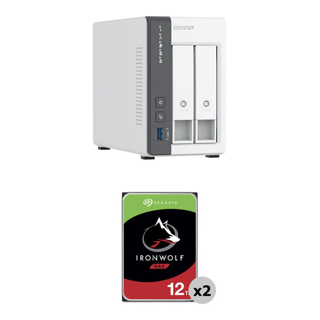 QNAP 24TB TS-216G NAS 2 Bahías 2 x 12TB 7200rpm SATA III