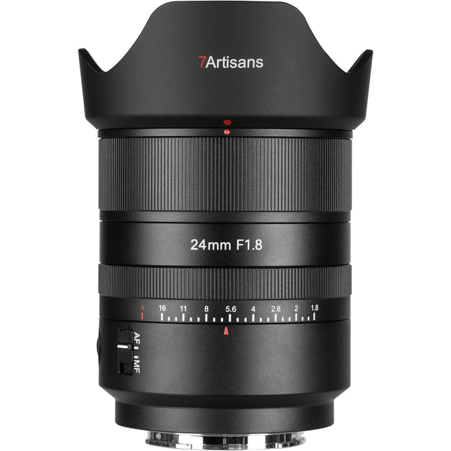 7Artisans 24mm f/1.8 AF Objetivo Sony E angular rápido con USB-C