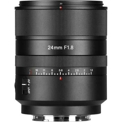 7Artisans 24mm f/1.8 AF Objetivo Sony E angular rápido con USB-C