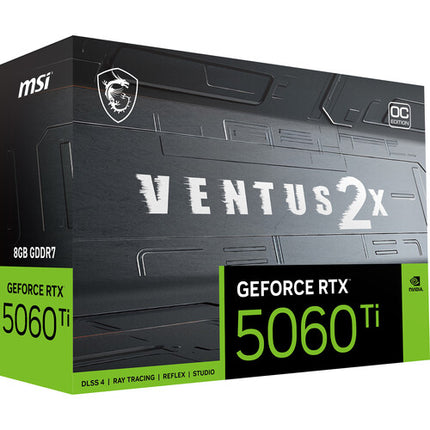 MSI GeForce RTX 5060 Ti 8GB Tarjeta Gráfica 2617 MHz 28 Gb/s Memoria
