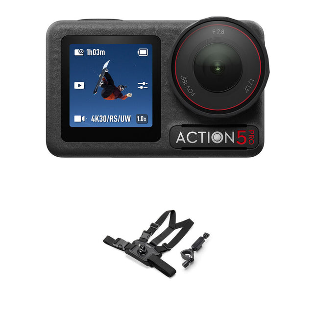 DJI Osmo Action 5 Pro Kit Combo para Moto Bicicleta 40MP 155° FOV