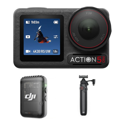 DJI Osmo Action 5 Pro Kit Vlog Cámara Acción Micrófono y Carga