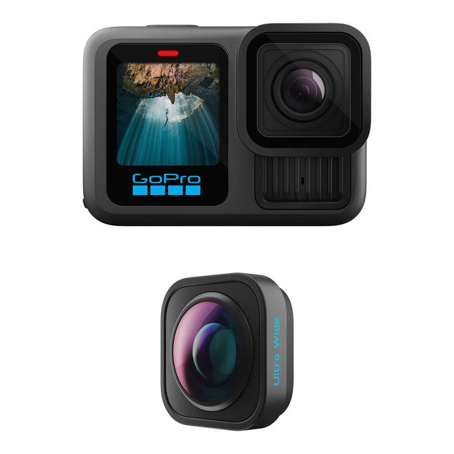 GoPro HERO13 Black Cámara con Sensor 1/1.9 Ultrawide Lens Mod 27MP 5.3K60