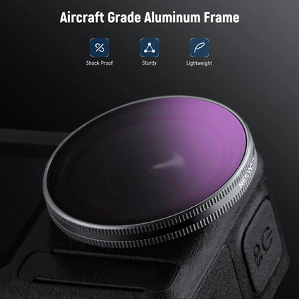 Neewer ND/PL 4-Filter Set para DJI Osmo Action 3 4 5 Pro filtros ND8 ND64